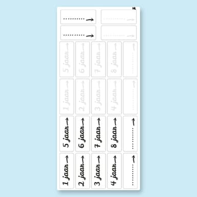 Groeimeterlabels